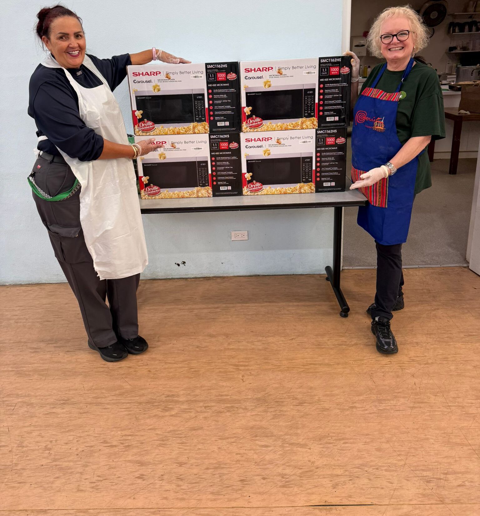 Lions Club Donates Microwaves to Support Booth’s Bistro Feeding Program