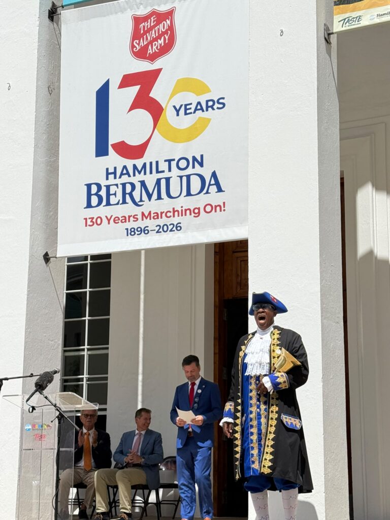 Proclamation at podium